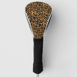 Couvre-club De Golf Élégant endroit de léopard Brown glam animal sa