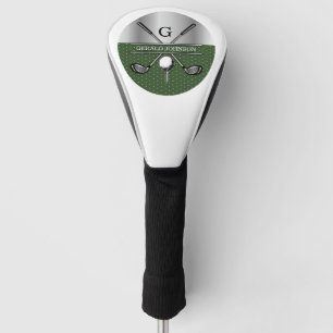 Couvre-club De Golf Elégant Golf Monogramme Design Customisé