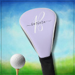 Couvre-club De Golf Élégant Lavande Violet Monogramme Nom initial *<br><div class="desc">Unique et charmant — lavendar / violet avec monogramme et son nom — fait avec goût. C'est un grand cadeau pour tous les amateurs de golf — fun / attrayant / unique. Personnalisez-le avec vos initiales/monogrammes — prêt à courir — couverture de tête de golf. Si vous avez des questions...</div>