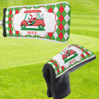 Élégant Monogramme de Noël de golf Père Noël
