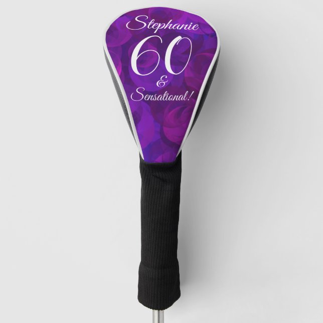 Couvre-club De Golf Elegant Purple 60 et fête d'anniversaire sensation (Devant)