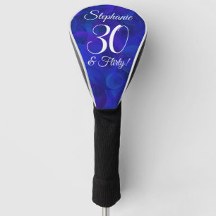 Couvre-club De Golf Elégant Royal Blue 30 et Flirty Birthday Party