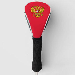 Couvre-club De Golf Emblème de l'aigle jaune impérial russe à doubl