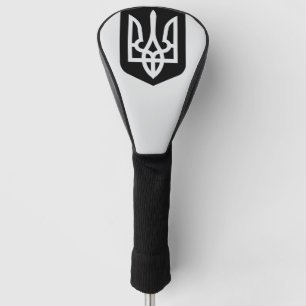 Couvre-club De Golf Emblème graphique contemporain Tryzub d'Ukraine