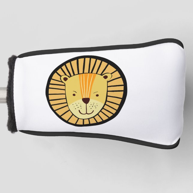 Couvre-club De Golf Enfants Lion Jungle Animal Golf Tête couverture (Devant)