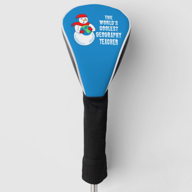 Couvre-club De Golf Enseignant en géographie cool (Devant)