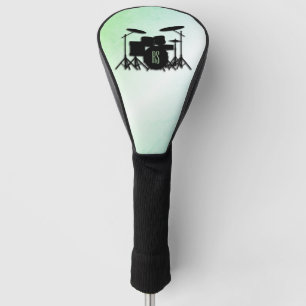 Couvre-club De Golf Ensemble de tambour monogramme vert