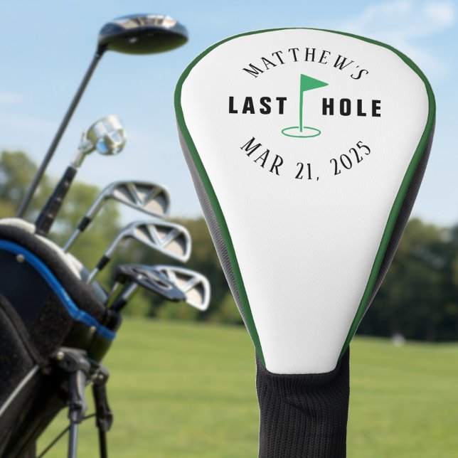 Couvre-club De Golf Enterrement de vie de garçon au golf, dernier trou (Golf Bachelor Party Last Hole 
)