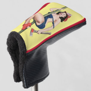 Couvre-club De Golf Épinglette de pompier Golf Head Cover