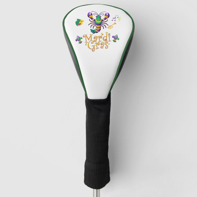 Couvre-club De Golf Épis Fleur de lis Mardi Gras (Devant)