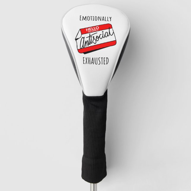 Couvre-club De Golf Épuisé émotionnellement  (Devant)