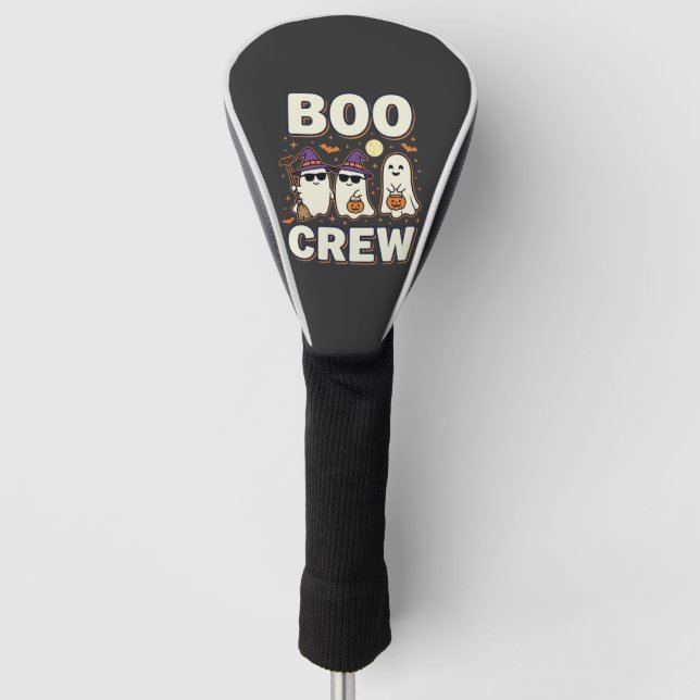 Couvre-club De Golf Équipe Boo fantômes de Halloween Conception vector (Devant)