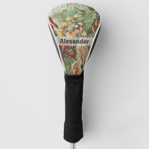 Couvre-club De Golf Ernst Haeckel Champignon rétro Vintage