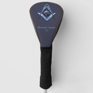 Couvre-club De Golf Esprit maçonnique (bleu)