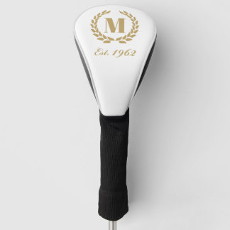 Couvre-club De Golf Est. 1962 anniversaire Monogram Gold