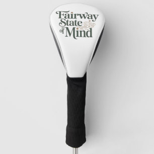 Couvre-club De Golf État d'esprit Fairway Minimal Retro Golf Lifestyle