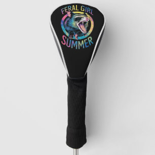 Couvre-club De Golf Été de fille sauvage Opossum Tie Dye Raton laveur