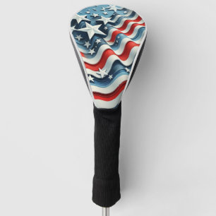 Couvre-club De Golf Étoiles et rayures patriotiques