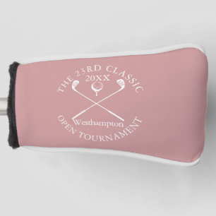 Couvre-club De Golf Événement Classique Tournoi de Golf Rose Poussiére