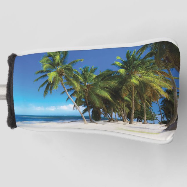 Couvre-club De Golf Exotic beach throw pillow (Devant)