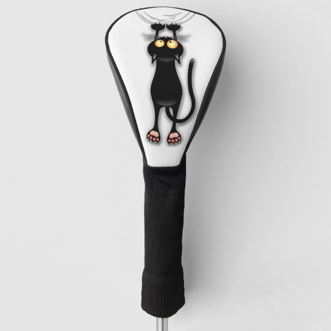 Couvre-club De Golf Fabric de Cat funny (Devant)