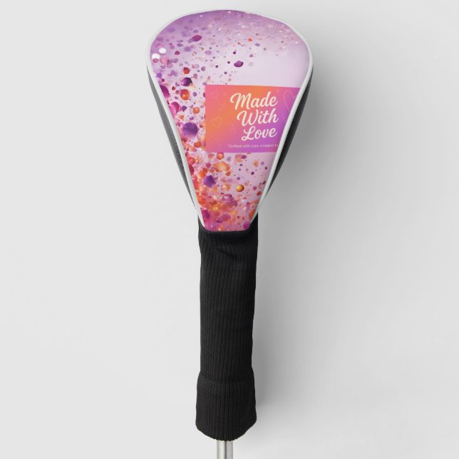 Couvre-club De Golf Fabriqué avec montre d'amour (Devant)