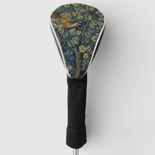 Couvre-club De Golf Faisan d'arbre boisé William Morris (Devant)