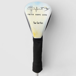 Couvre-club De Golf Faith Hope Love