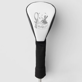 Couvre-club De Golf Faith Hope Love Melanoma Awareness Dragonfly