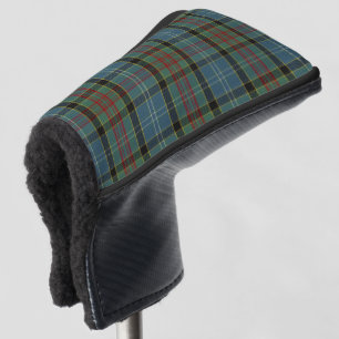 Couvre-club De Golf Famille Paisley carreau highland blanc et vert