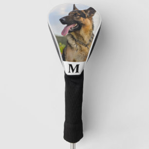 Couvre-club De Golf Family Pet Dog Photo Monogramme Nom Golf Head Cove