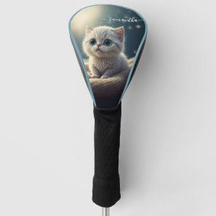 Couvre-club De Golf Fantaisie bébé chat mignon amateur de chats person