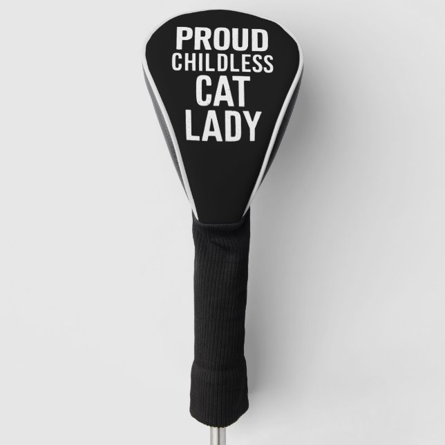 Couvre-club De Golf Femme de chat sans enfants Lady pour chat Maman Fe (Devant)