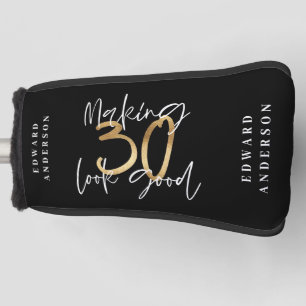 Couvre-club De Golf Fête de 30 ans en or