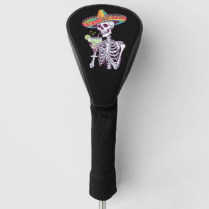 Couvre-club De Golf Fête de la Margarita de la fête des Morts mexicain
