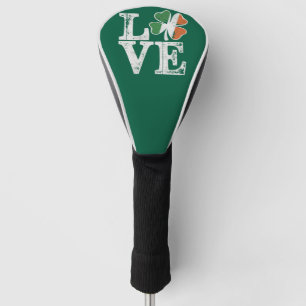 Couvre-club De Golf Fête de la Saint-Patrick Amour Chanceux Trèfle Irl