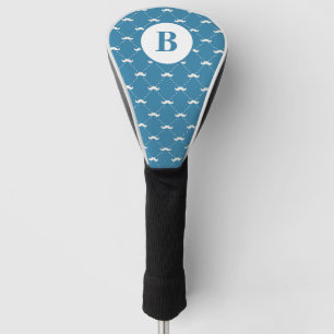 Couvre-club De Golf Fête des pères de Motif de monogramme personnalisé