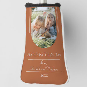 Couvre-club De Golf Fête des pères photo Arch moderne Orange brûlé