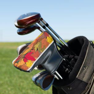 Couvre-club De Golf Feuilles d'automne colorées