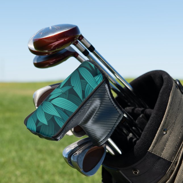 Couvre-club De Golf Feuilles tropicales dégradées (In Situ)