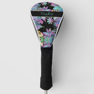 Couvre-club De Golf Feuilles tropicaux Iridescendant, do-it-yourself N