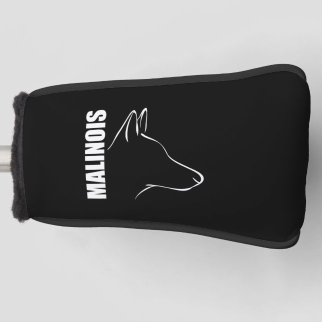 Couvre-club De Golf Fier Belge Malinois profil chien Tee - shirt (Devant)