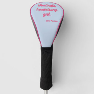 Couvre-club De Golf Fierté et préjugés Citation II - Style mignon