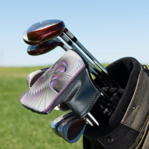 Couvre-club De Golf Figure de fantaisie abstraite moderne timide Art f
