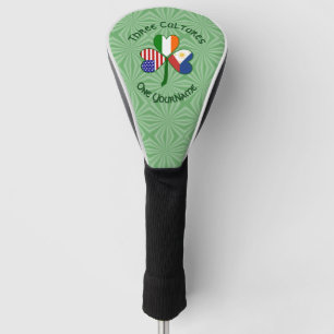 Couvre-club De Golf Filipino irlandais drapeaux américains Shamrock Vo