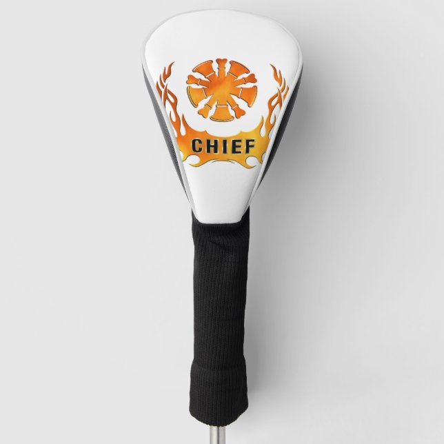Couvre-club De Golf Fire Chiefs Flames  (Devant)