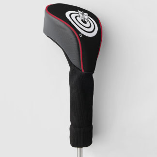 Couvre-club De Golf Flèche frappant une cible ronde housses de tête de