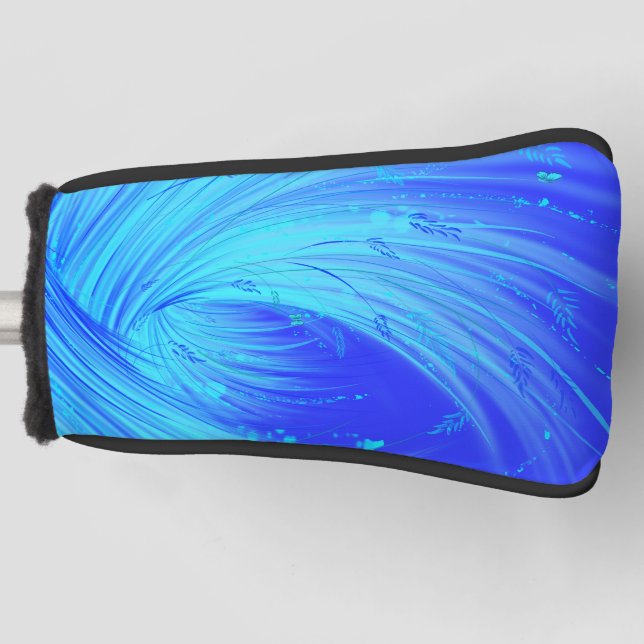 Couvre-club De Golf Flèches bleues et papillons (Devant)