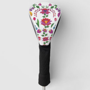 Couvre-club De Golf Fleur colorée