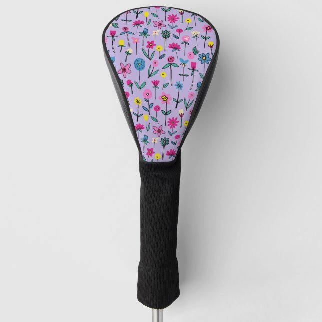 Couvre-club De Golf Fleur de lilas sauvage (Devant)